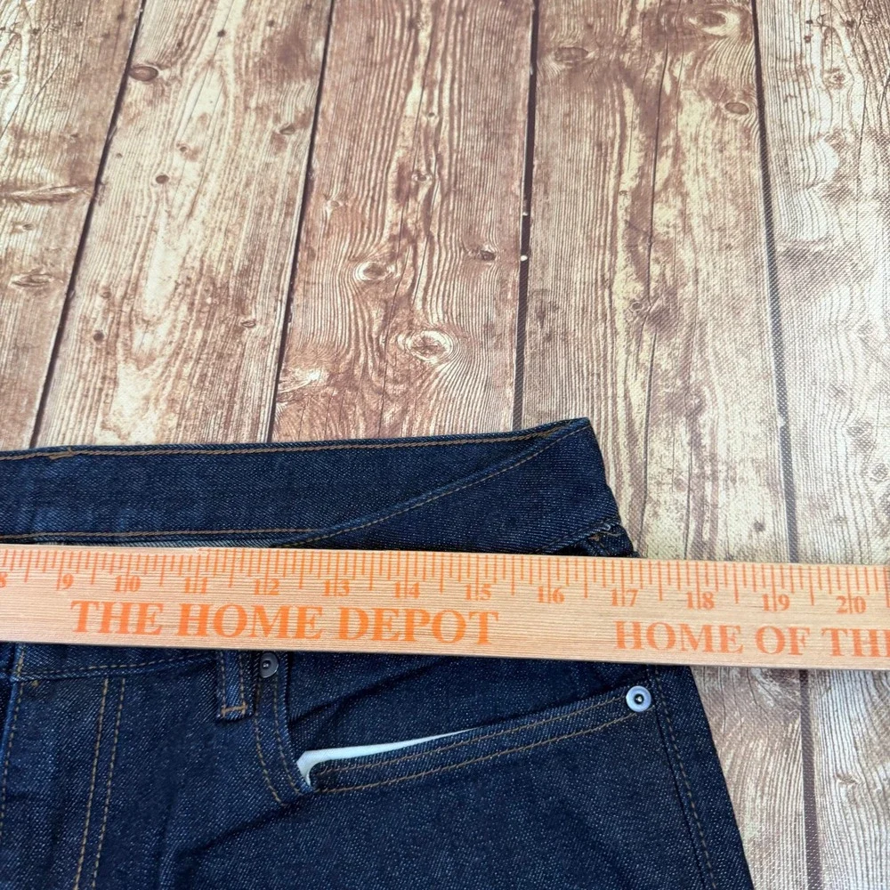 Banana Republic Slim Jeans Mens 34W 32L Dark Indigo Blue Stretch Denim